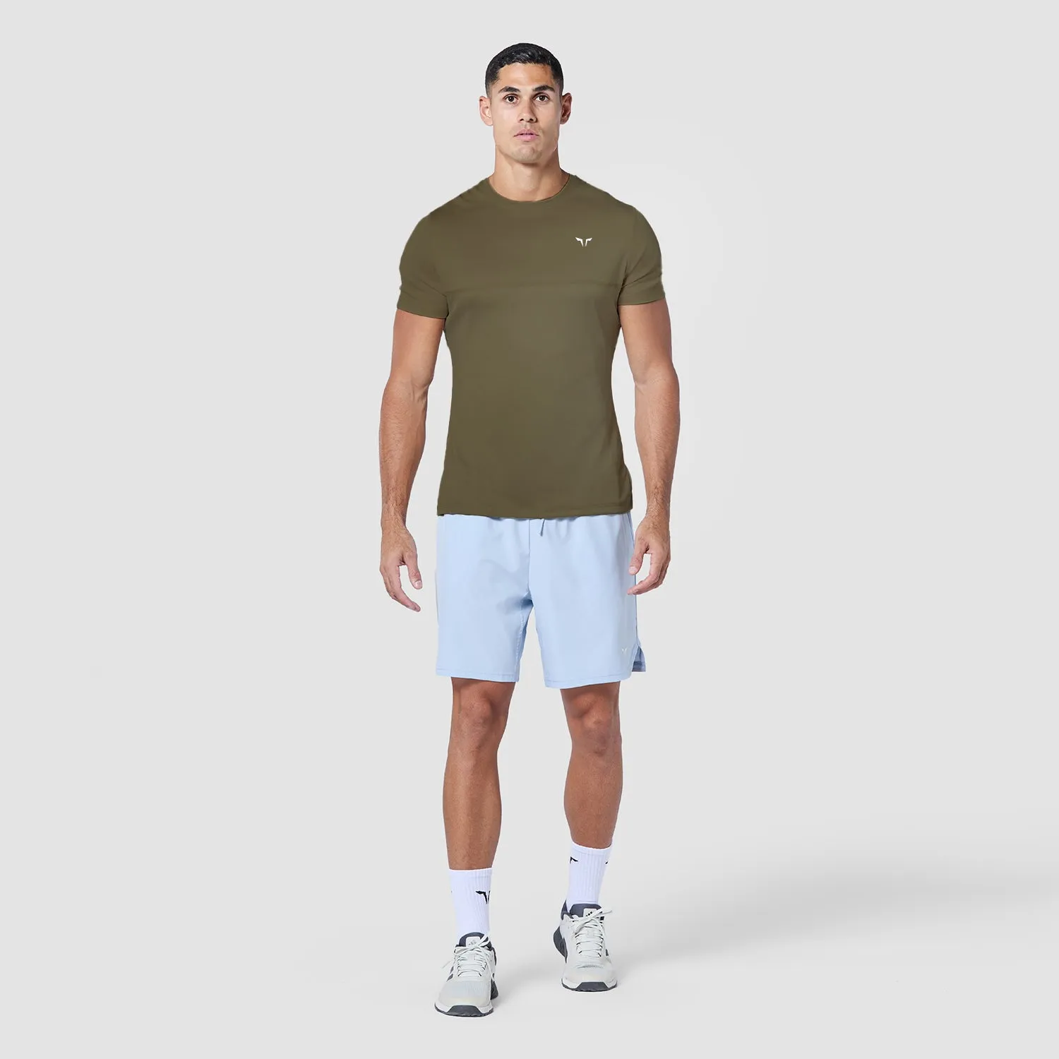 Essential Contrast Tee - Dark Olive