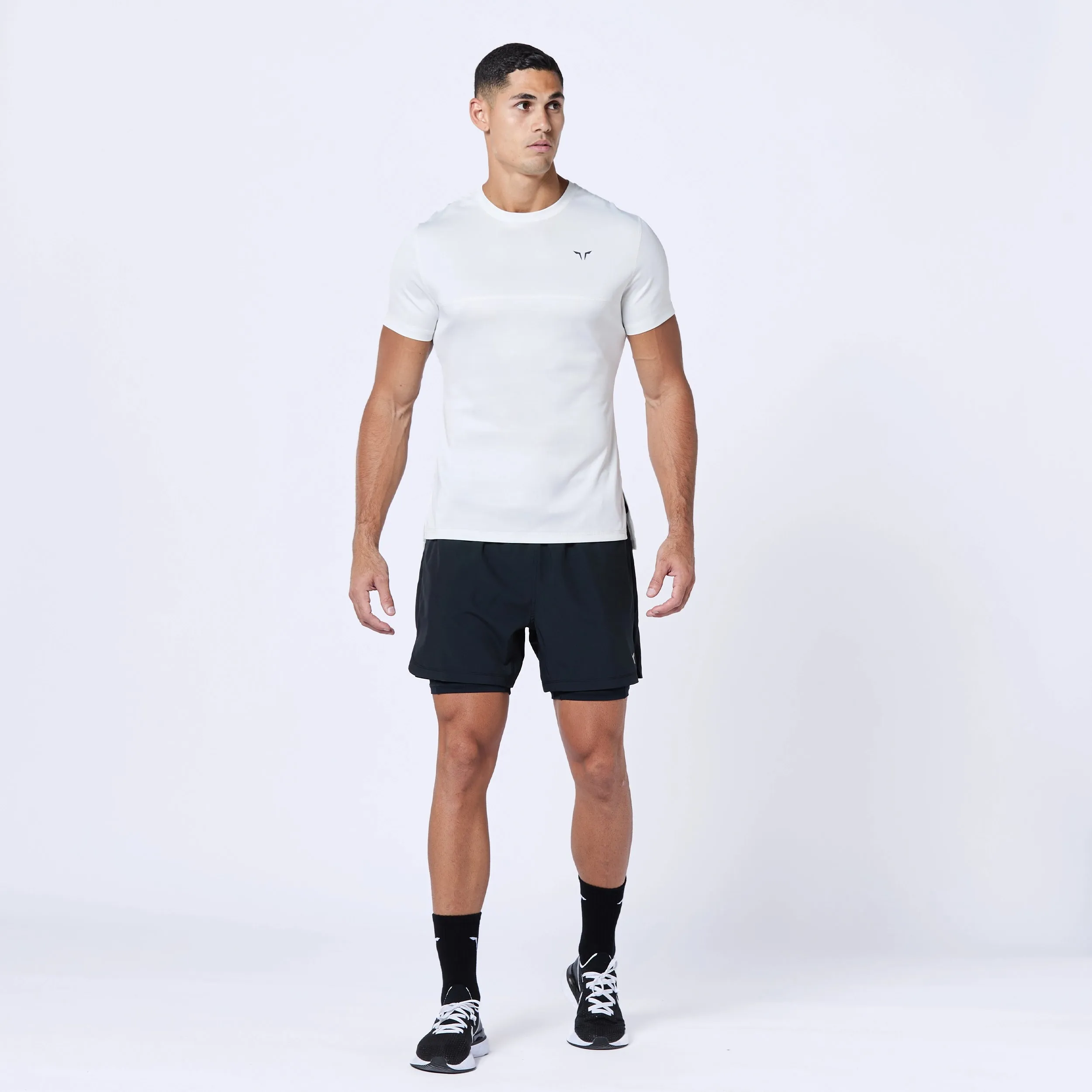 Essential Contrast Tee - Pearl White