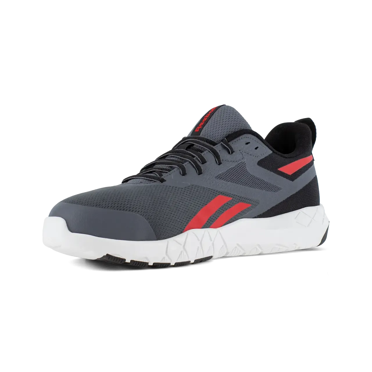 Flexagon Force Xl Composite-Toe Athletic Work Shoe Gray/Red