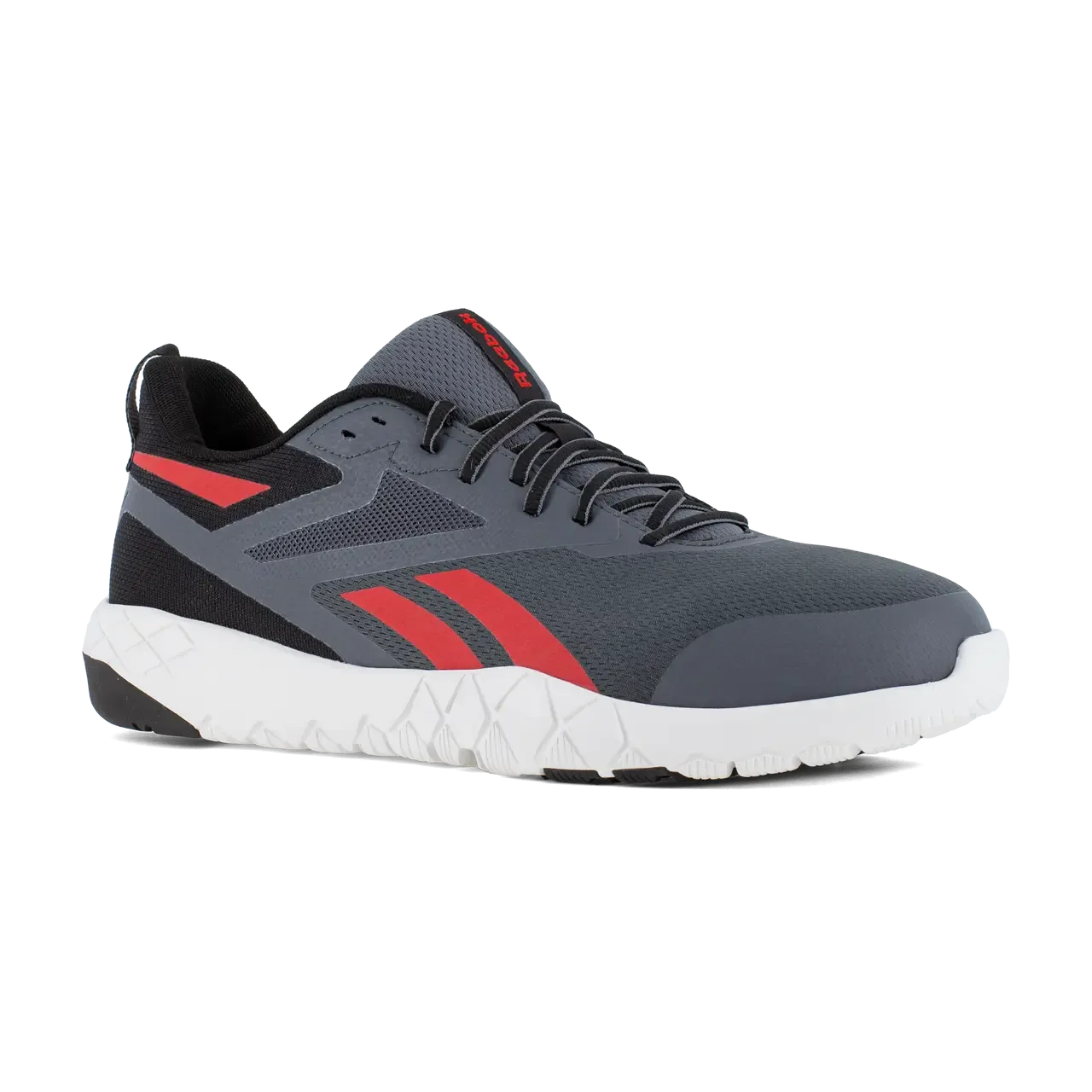 Flexagon Force Xl Composite-Toe Athletic Work Shoe Gray/Red