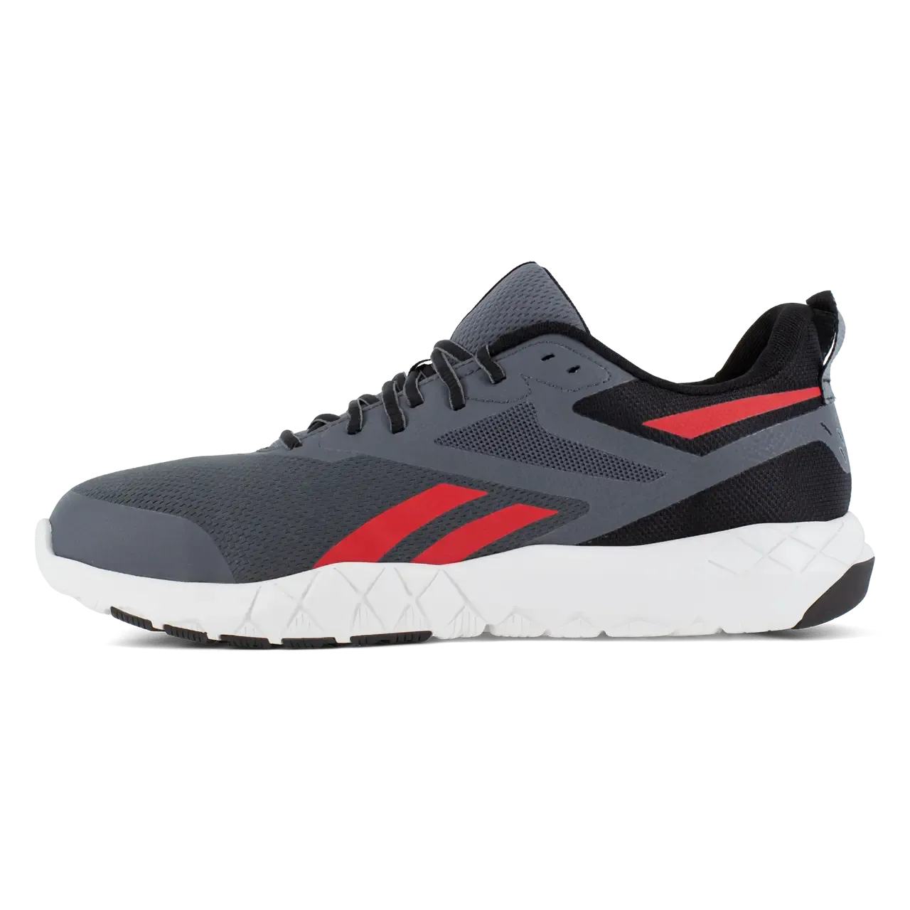 Flexagon Force Xl Composite-Toe Athletic Work Shoe Gray/Red