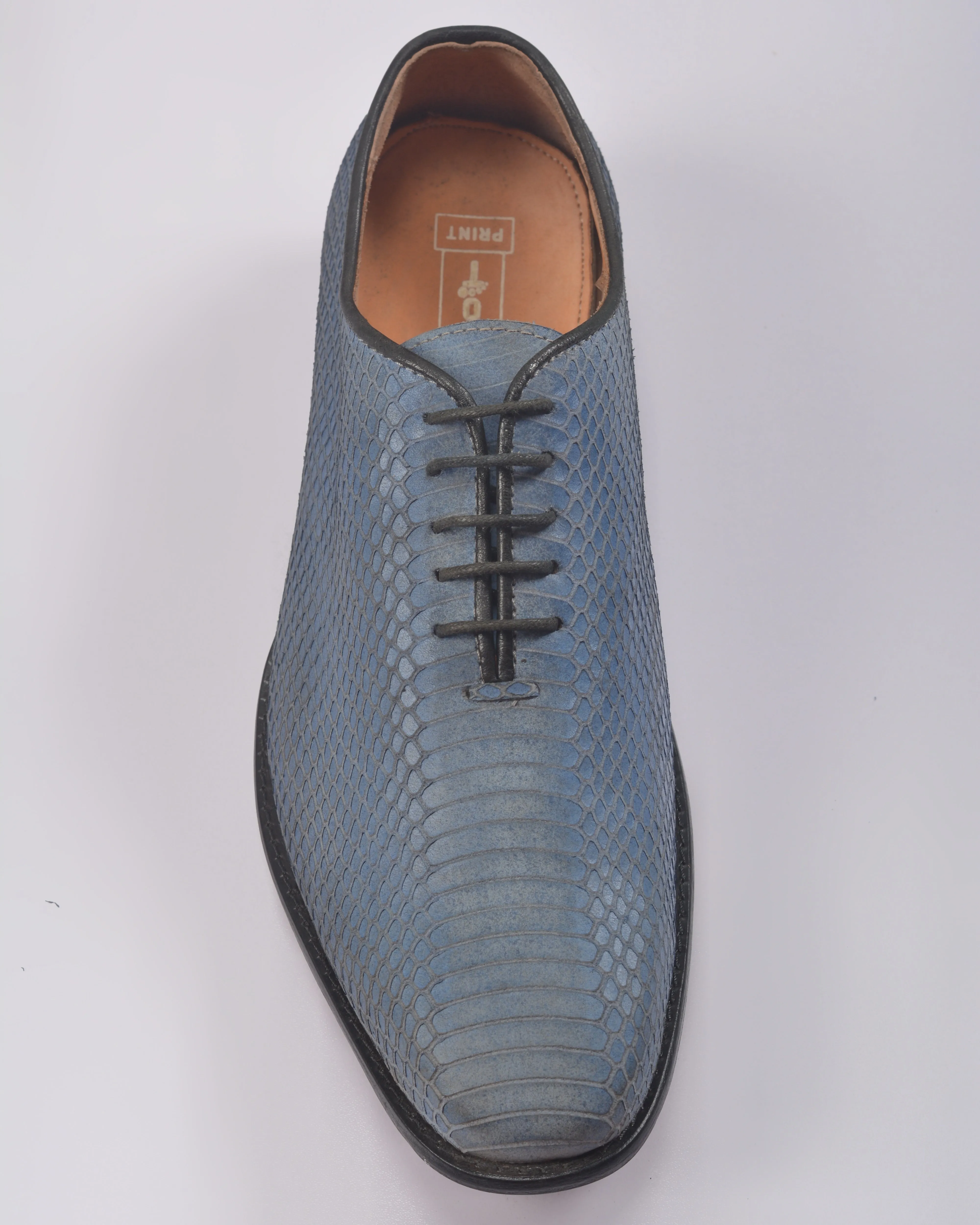 FOOTPRINT EMBOSSED OXFORD PREMIUM SHOES SNAKE