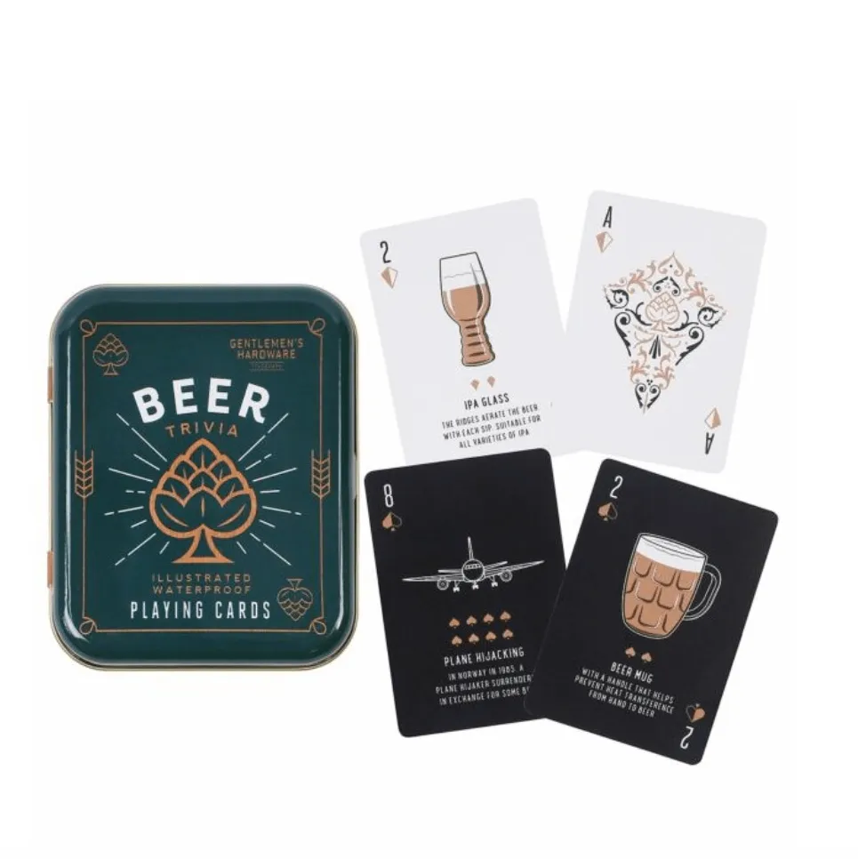 Gentlemen's Hardware Beer Trivia Cards