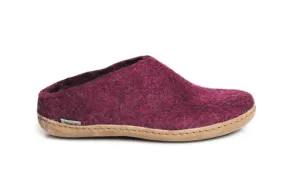 Glerup Slip On - Leather Sole - Cranberry