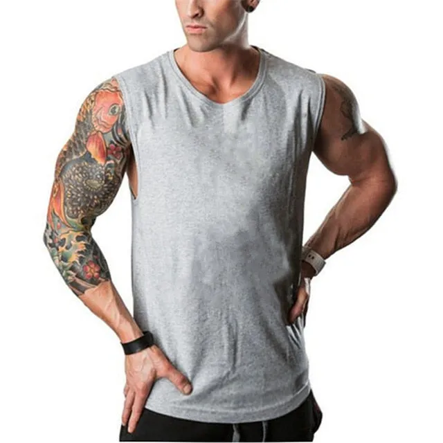 Gyms Stringer Shirt Fitness Tank Top Men Gyms Clothing