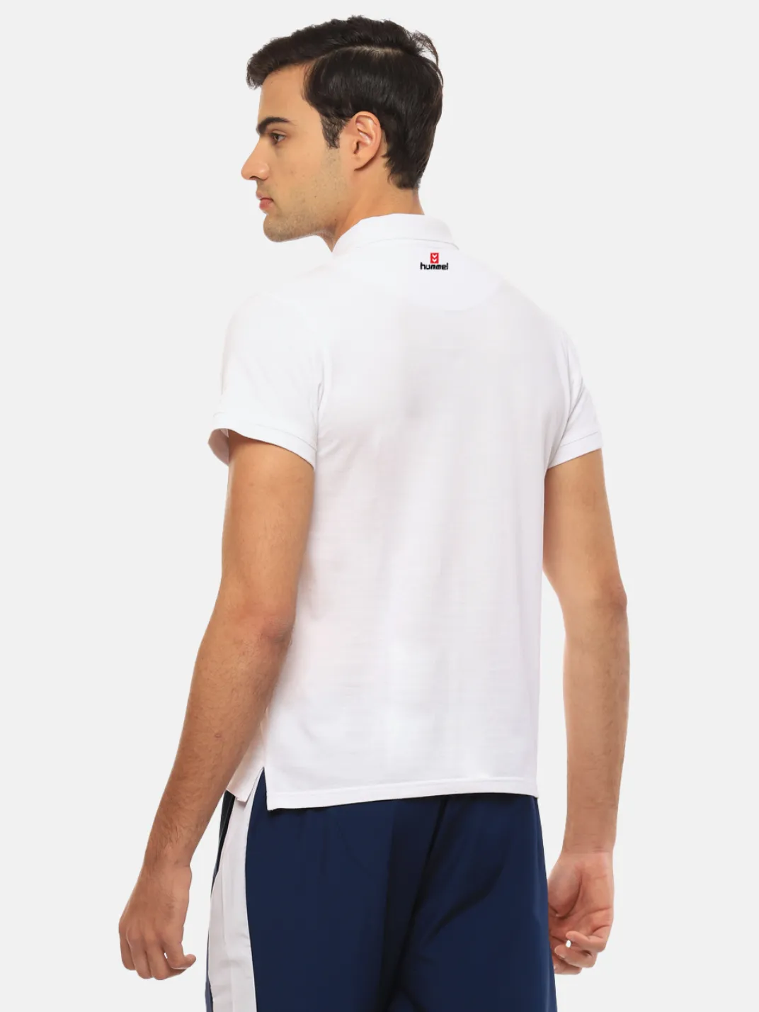 Hummel Men White B2B Polo