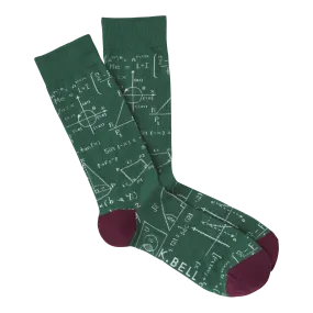 K.Bell Men's Equations Crew Sock