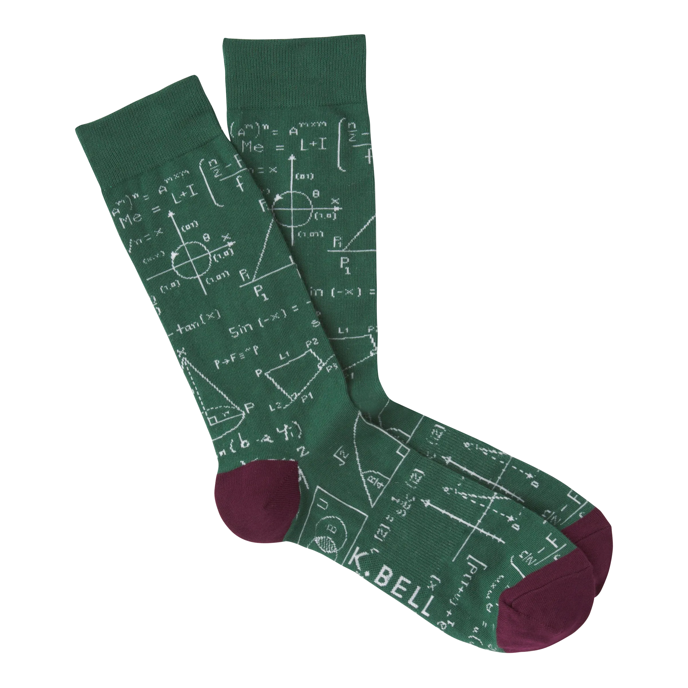 K.Bell Men's Equations Crew Sock