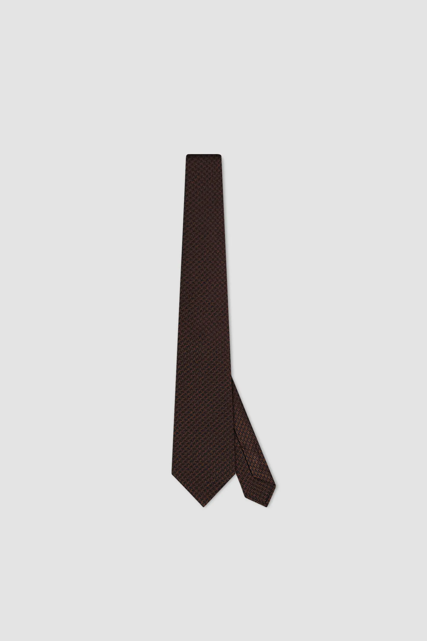 Kiton Brown/Navy Silk Tie