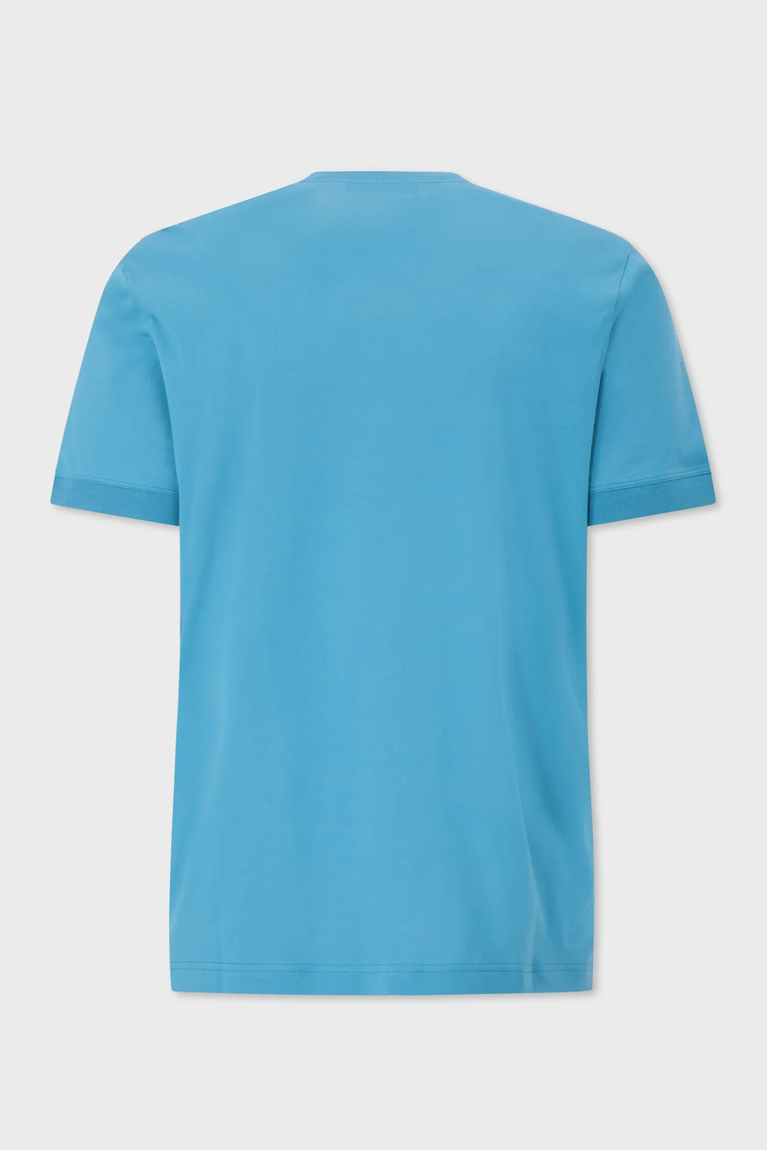 Kiton Turquoise Cotton T-Shirt