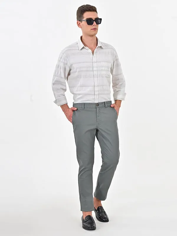 Men Brooklyn Fit Cotton Trouser