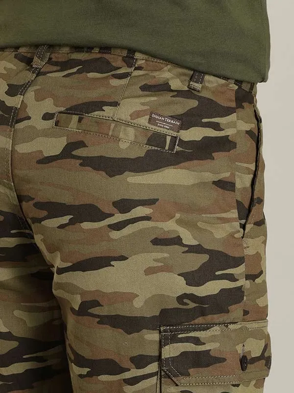 Men Camo Printed Cargo Shorts