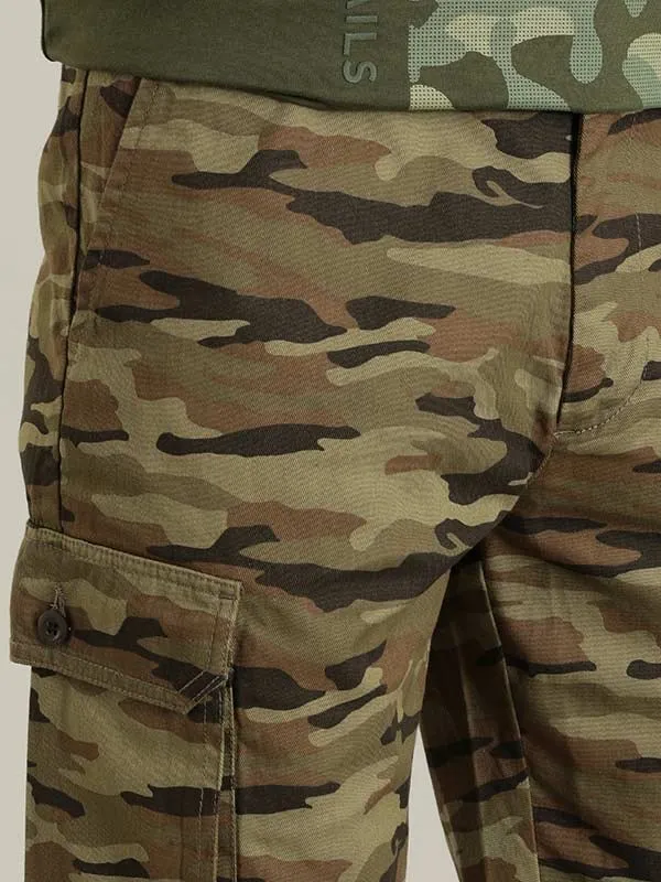 Men Camo Printed Cargo Shorts