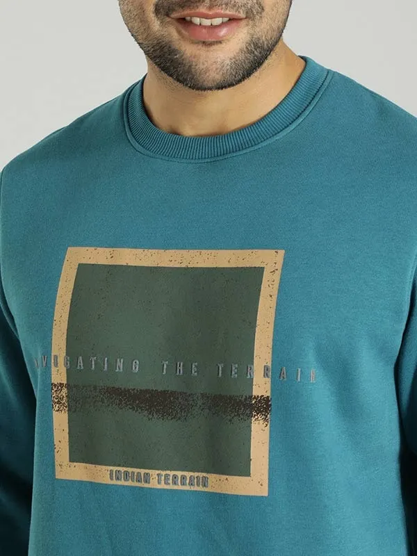 Men Graphic Crew Neck Sweatshirt