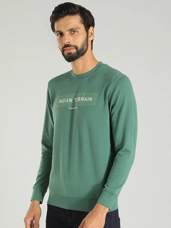 Men Graphic Crew Neck Sweatshirt