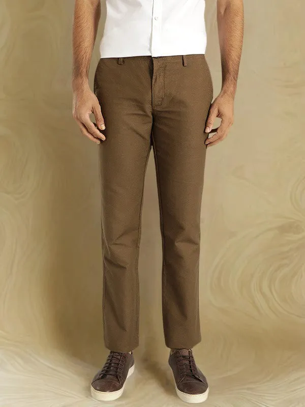 Men Kansas Fit Cotton Trouser