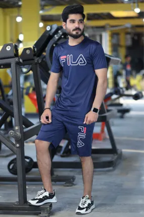 Men Summer Short Set Navy