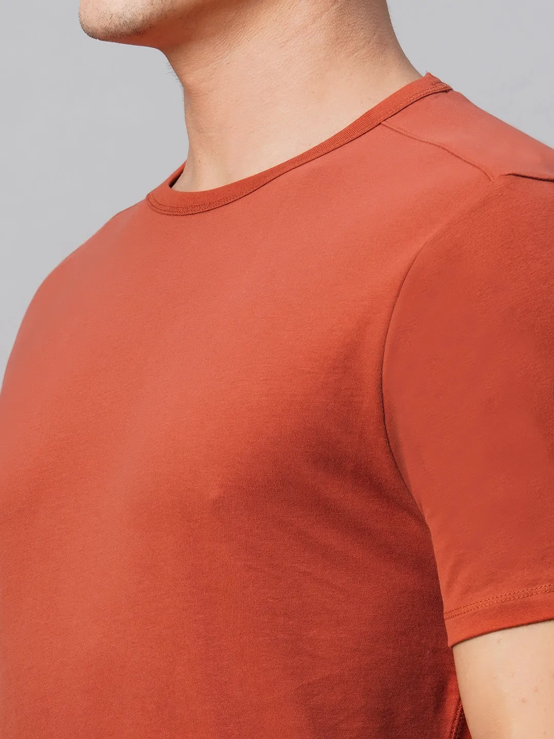 Men's Cotton Brick Regular Fit Tshirt