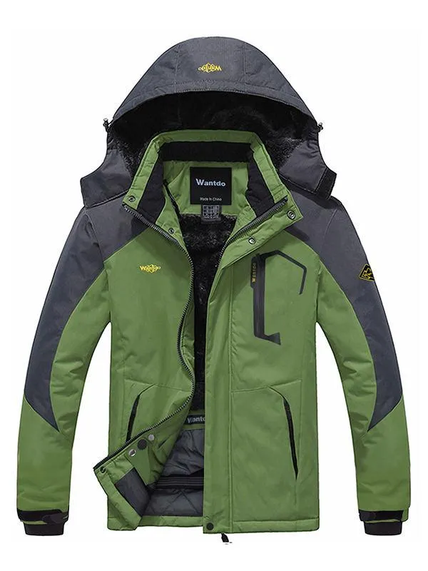 Men's Waterproof Ski Jacket Fleece Winter Coat Windproof Rain Jacket Atna Core