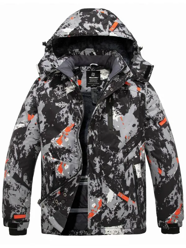 Men's Waterproof Ski Jacket Fleece Winter Coat Windproof Rain Jacket Atna Core