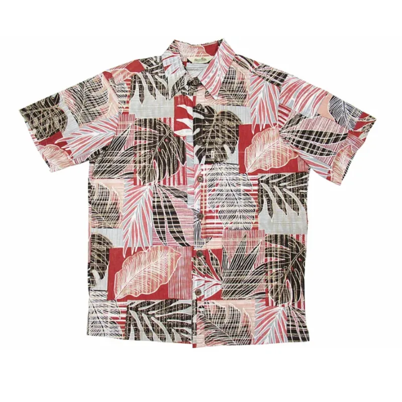 Monstera and Palm Leaf Hawaiian Shirt