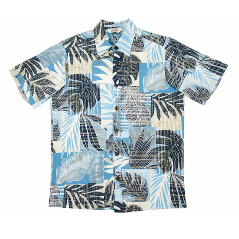 Monstera and Palm Leaf Hawaiian Shirt