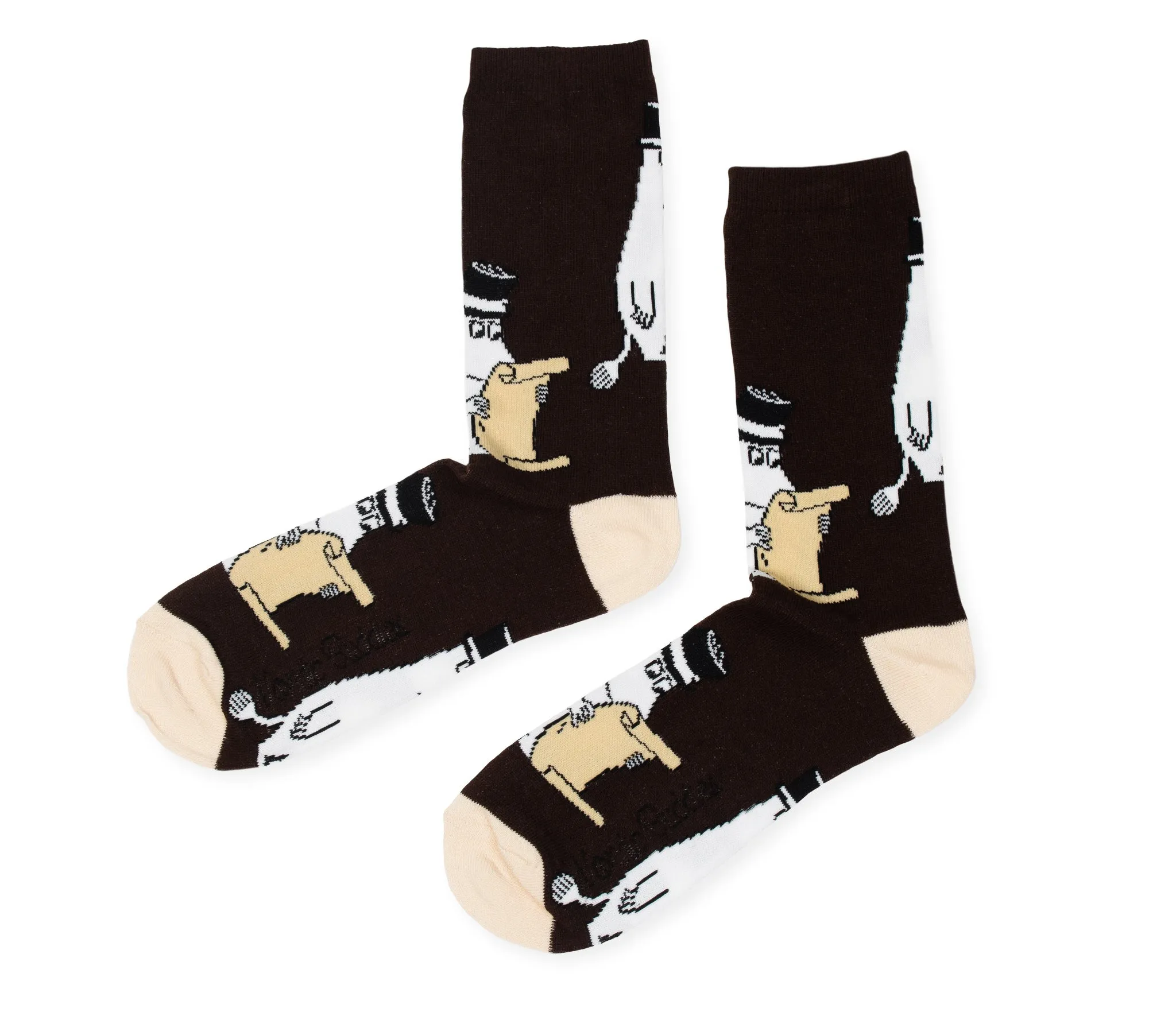 Moominpappa Candle Light Men Socks - Brown