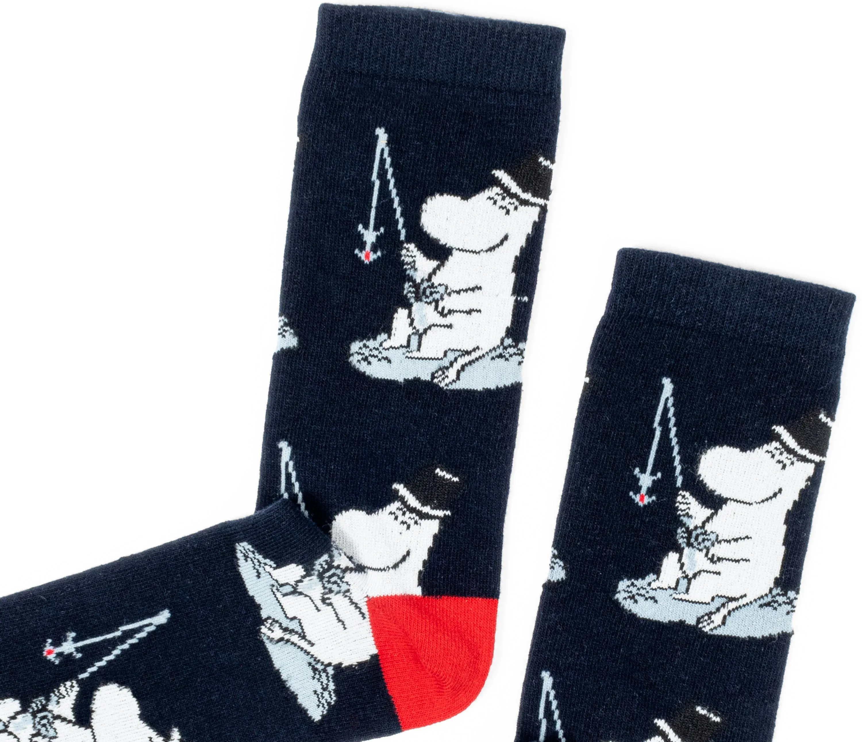 Moominpappa Fishing Men Socks - Navy