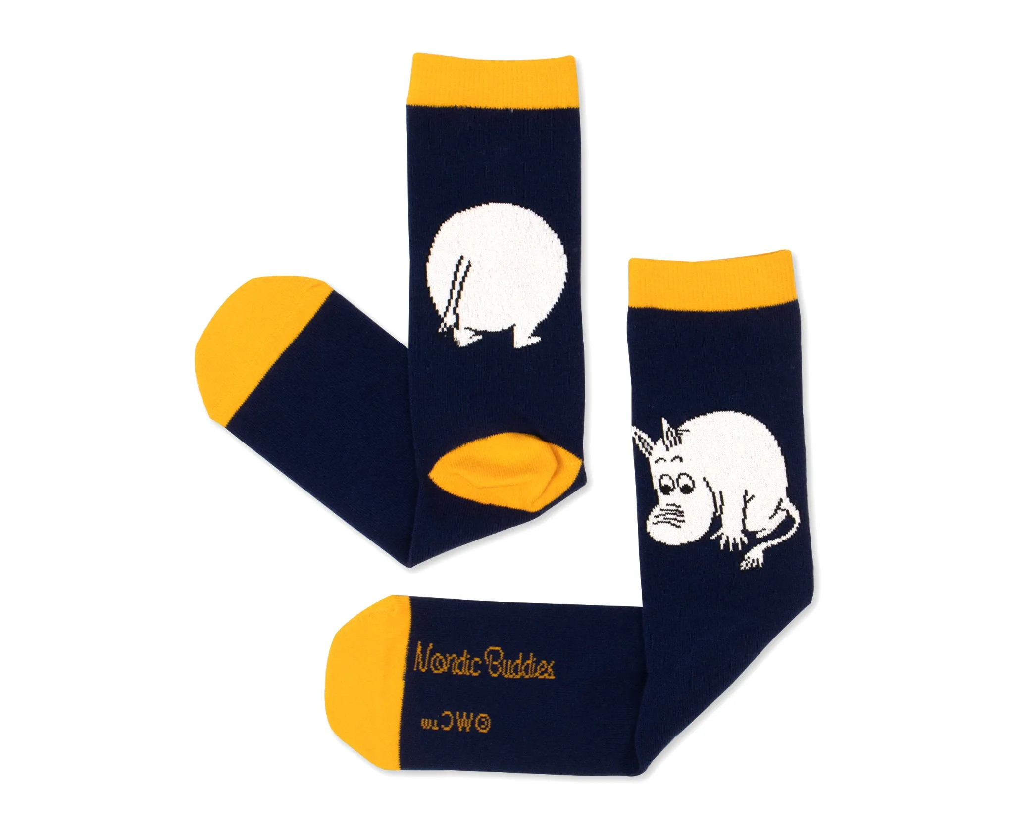 Moomintrolls Butt Men Socks - Navy