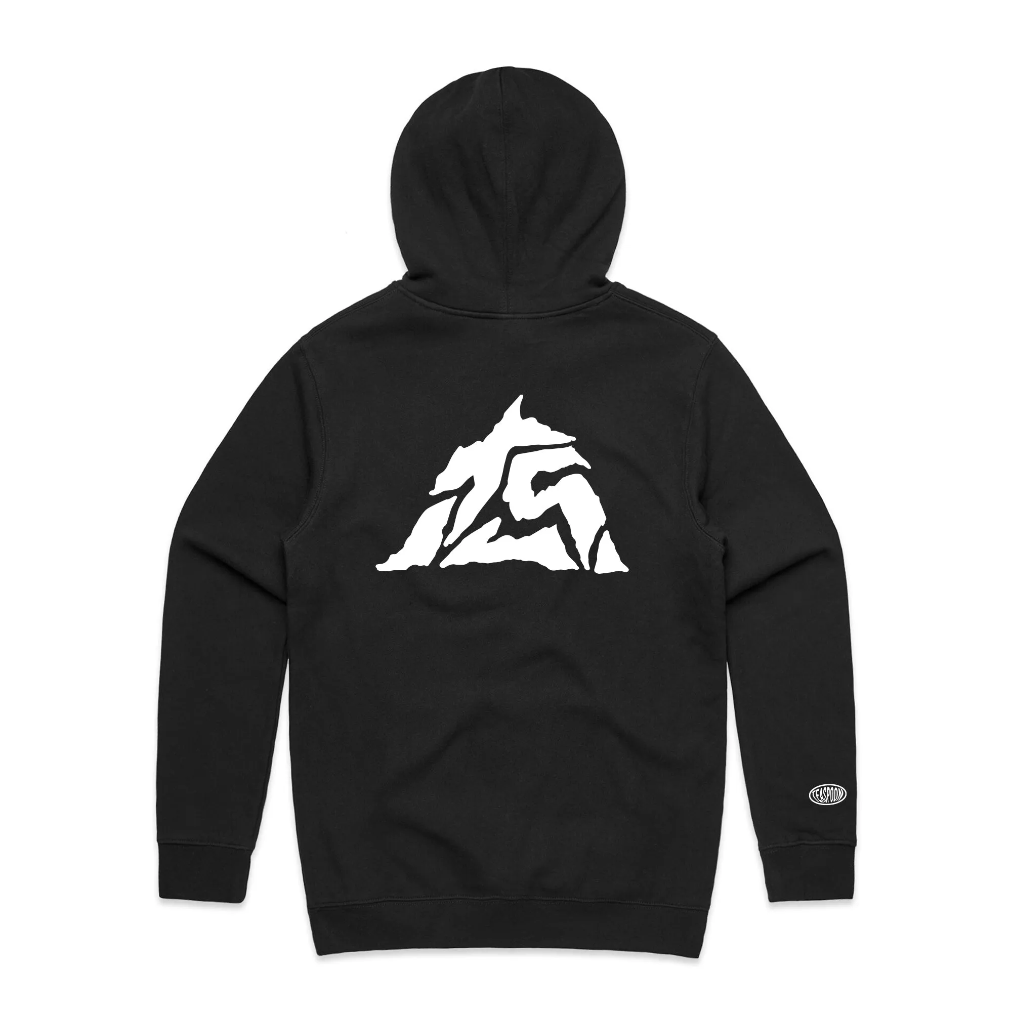 Mountain TS print [Soft Coton Hoody] Black