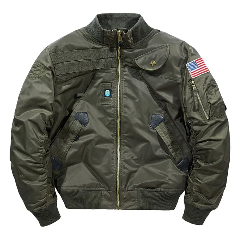 Outdoor Cool Army Stand Collar Flight Men's Bomber Jacket