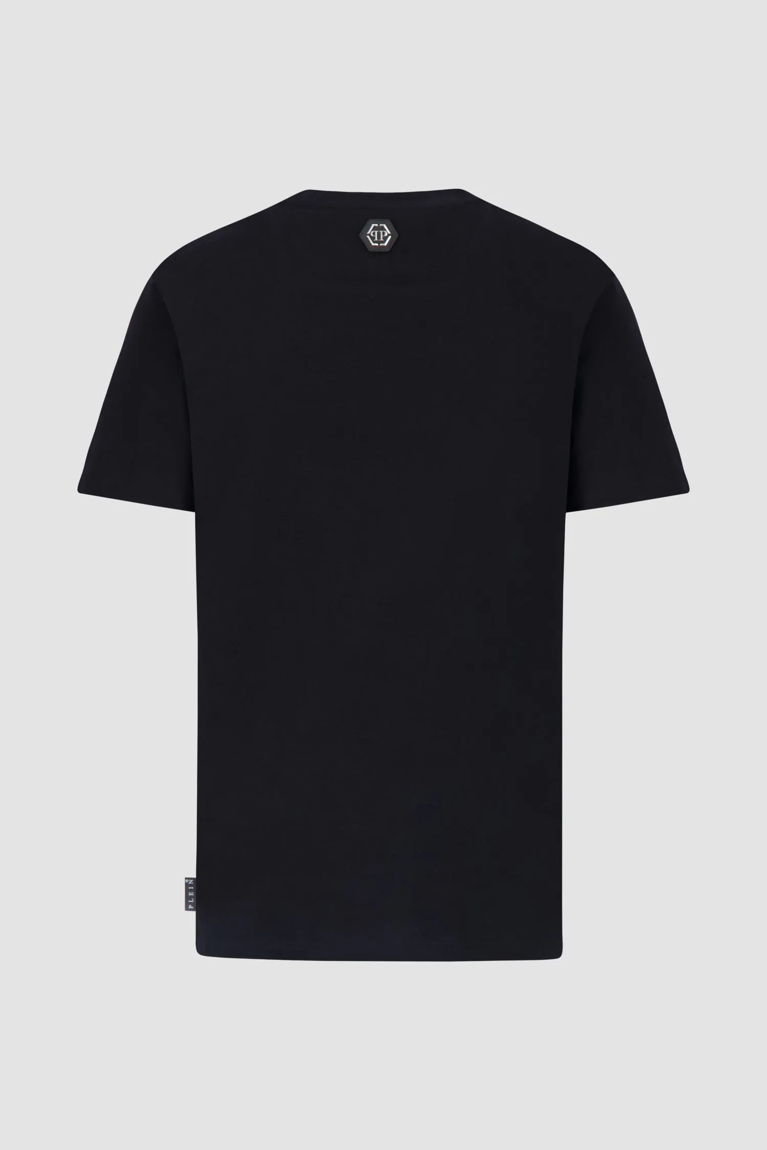 Philipp Plein Black Round Neck SS Skull&Bones T-Shirt