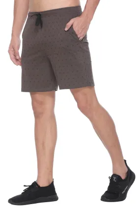 Printed Cotton Shorts for Boys & Men (Cambridge Brown)