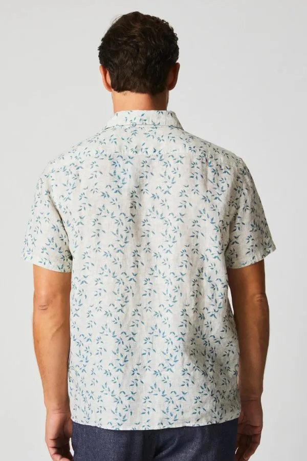 Short Sleeve Hatch Linen Treme Shirt