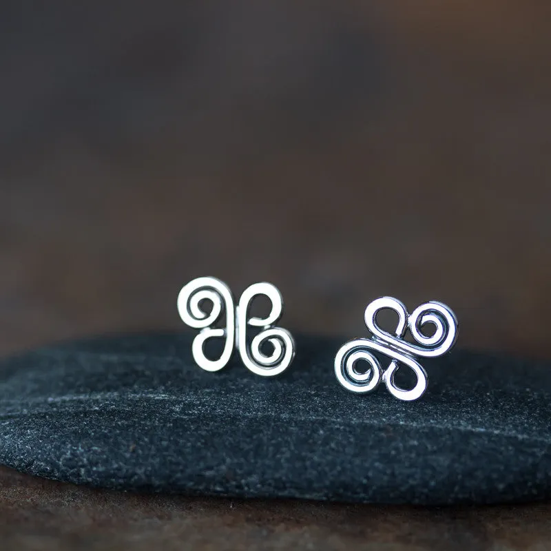 Small Celtic Stud Earrings