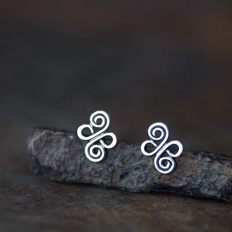 Small Celtic Stud Earrings