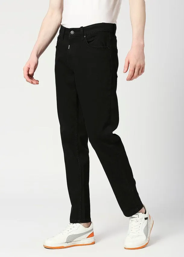 Solid Black Cruz Skinny Fit Basic Jeans