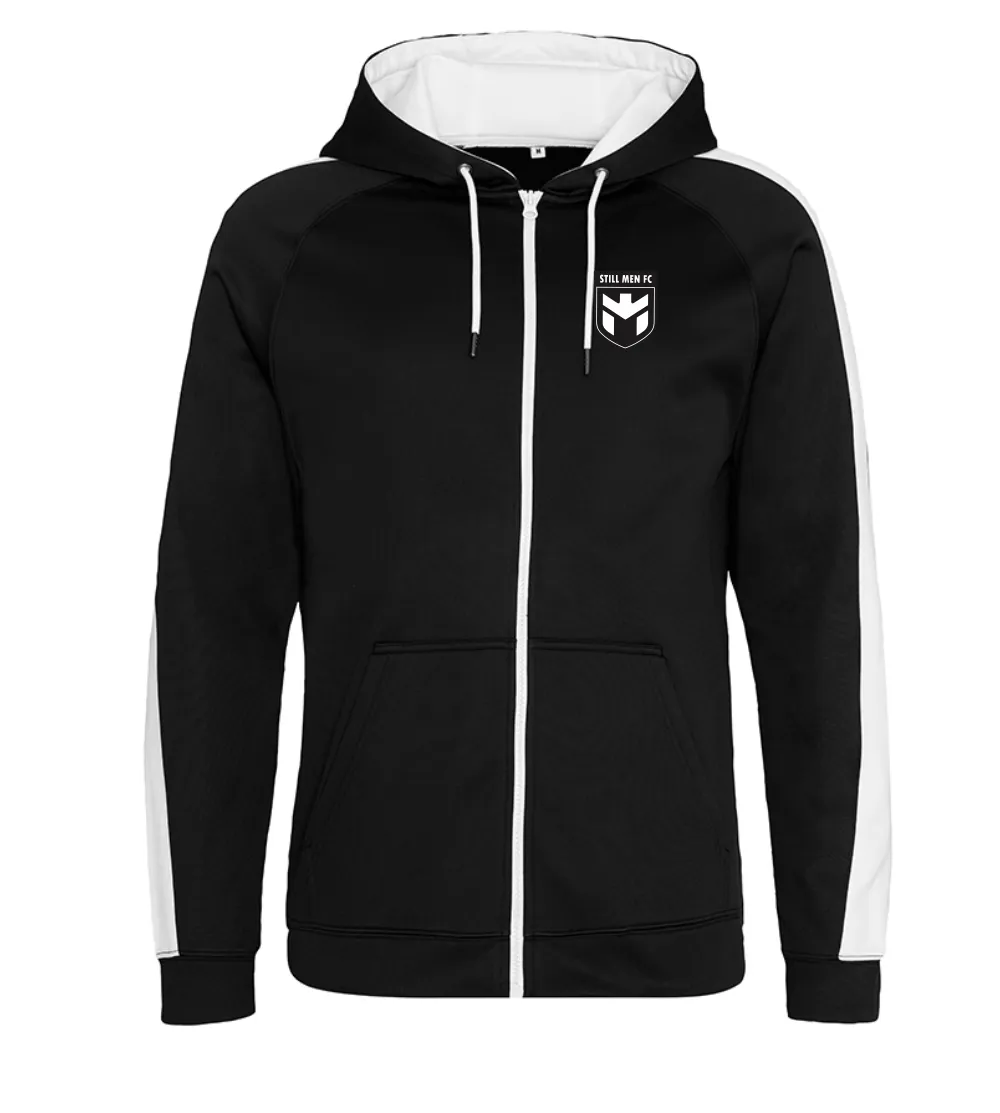 Still Men Zipped Polyester Hoodie