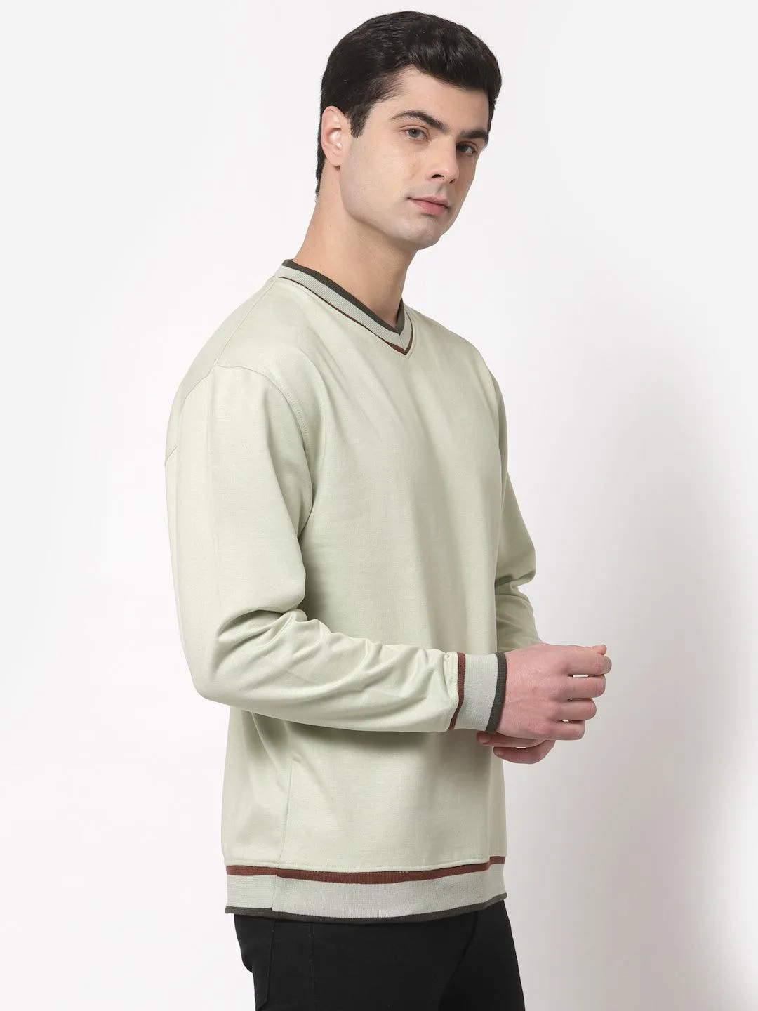 Style Quotient Men Green Sweatshirt