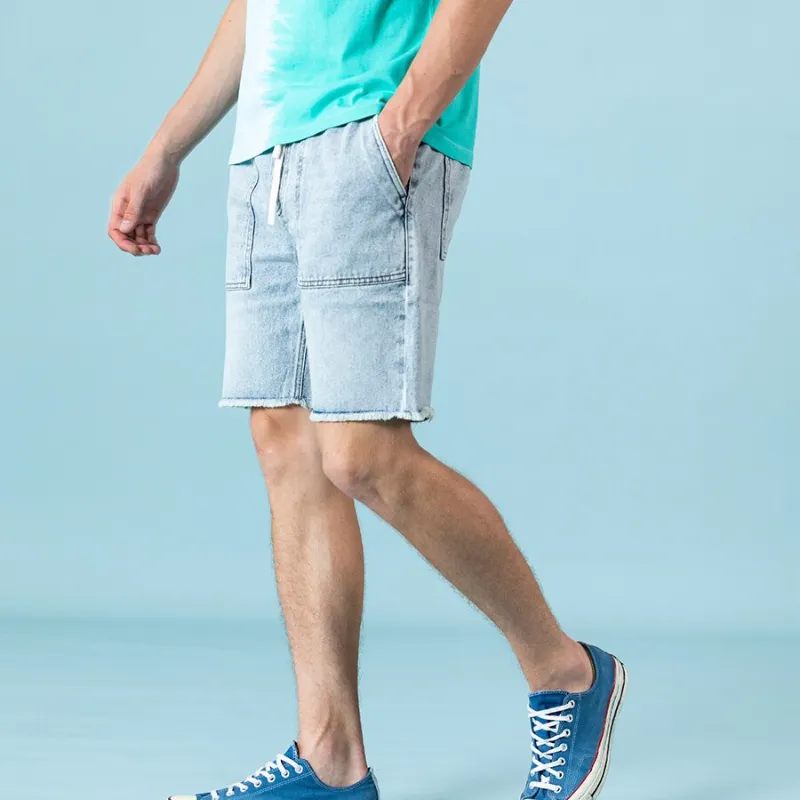 Summer Loose Men Denim Shorts