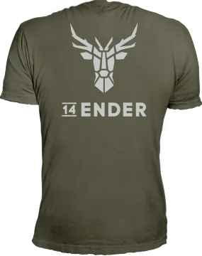 T-Shirt 14Ender® Logo Classic earth green NEU