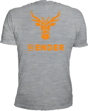 T-Shirt 14Ender® Logo Classic grey mel NEU