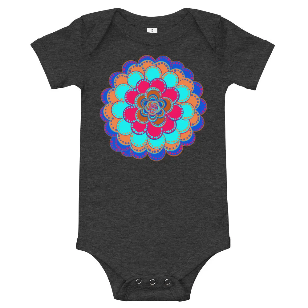 Unique Baby clothes Onsie T-shirt Flower Mandala Cute Baby Clothes