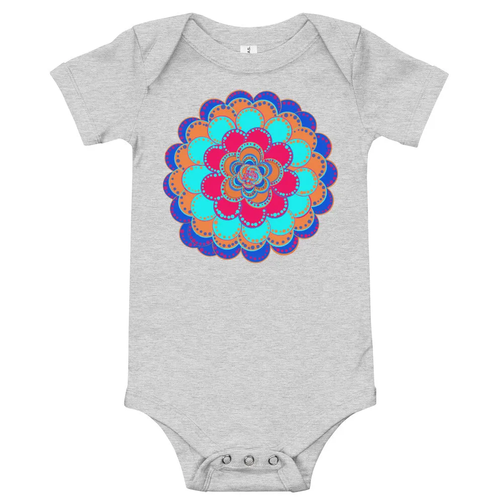 Unique Baby clothes Onsie T-shirt Flower Mandala Cute Baby Clothes