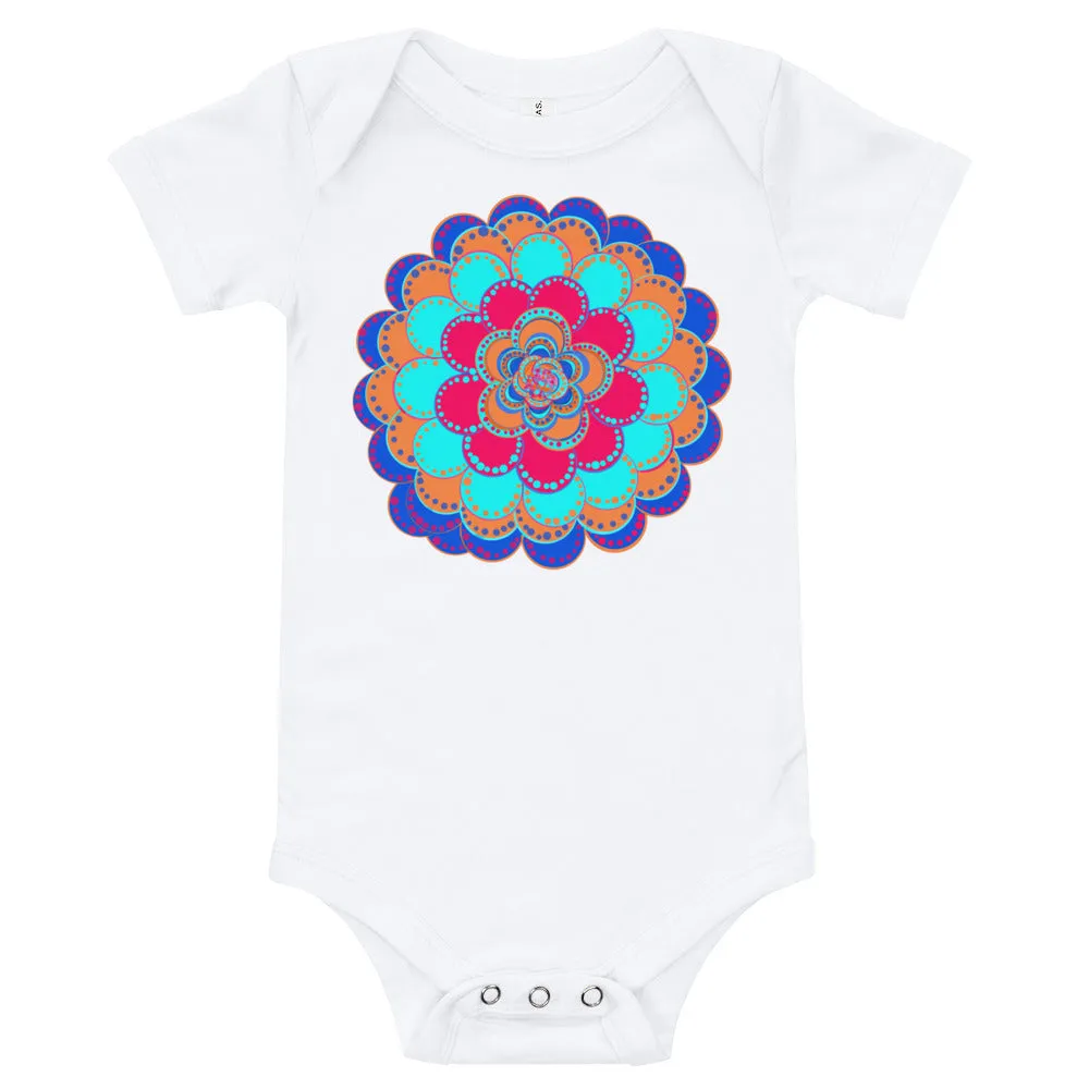 Unique Baby clothes Onsie T-shirt Flower Mandala Cute Baby Clothes