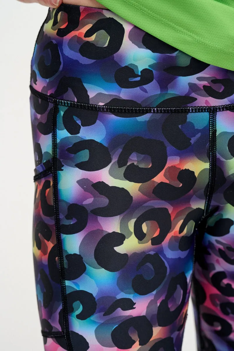 Unisex Leggings | Rainbow Leopard