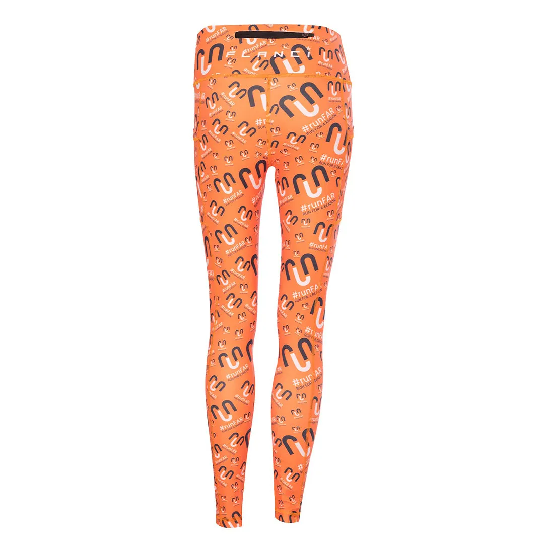 Unisex Leggings | runFAR Orange