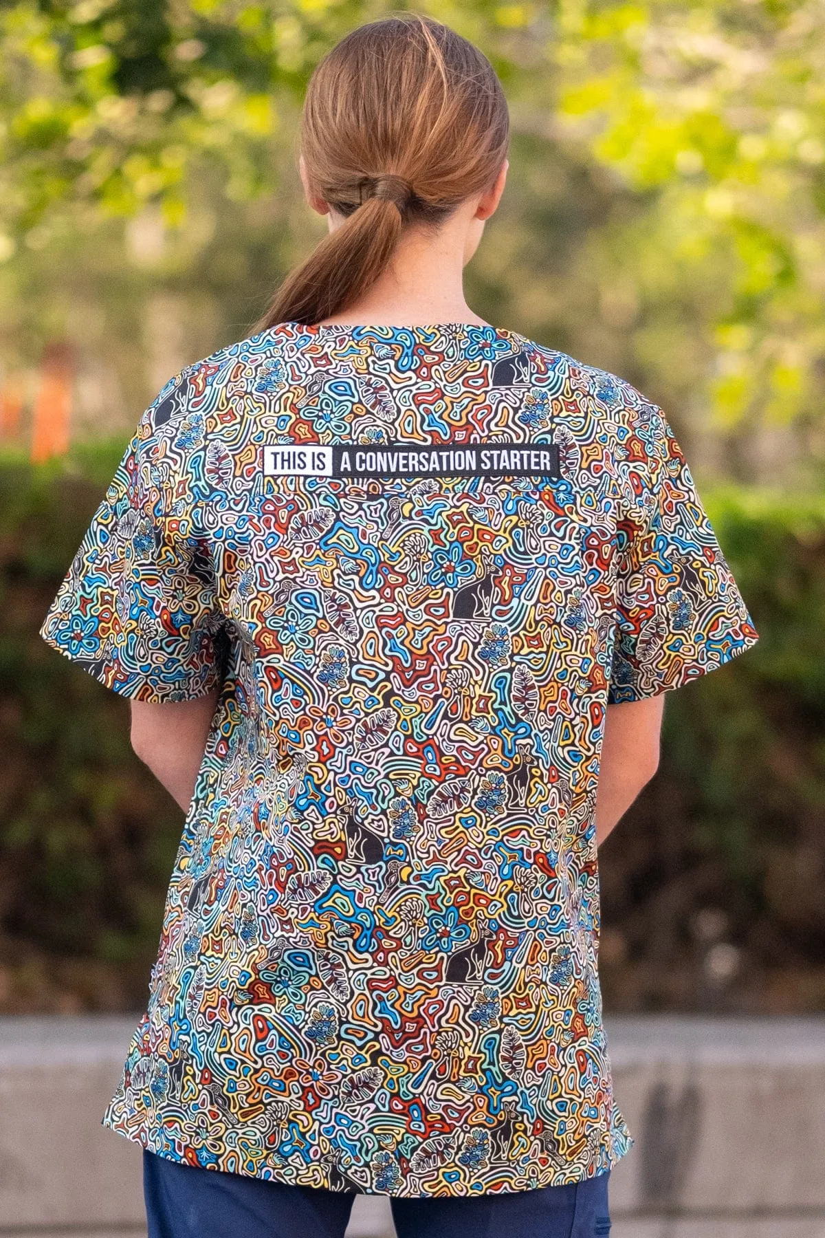 Where's Wallaby? Unisex Scrubs Top