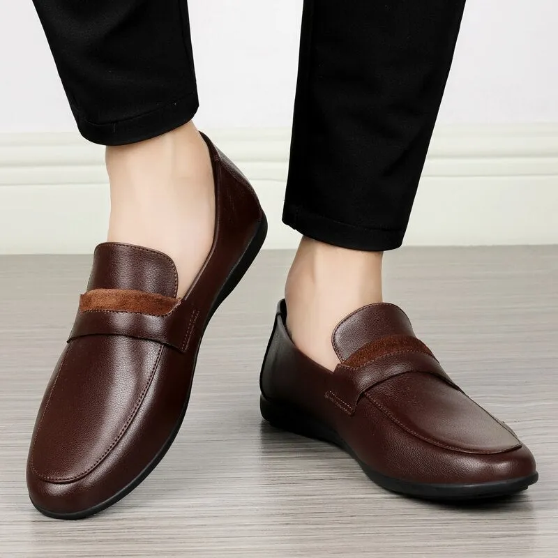 Xituodai  Men Casual Shoes Fashion Men Shoes Genuine Leather Men Loafers Moccasins Slip On Men's Flats Male Driving Shoes