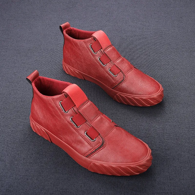 Xituodai  New Men Genuine Leather Casual Shoes Men Lace Up New Fashion Sneakers Non-slip Breathable Flats Men Shoes